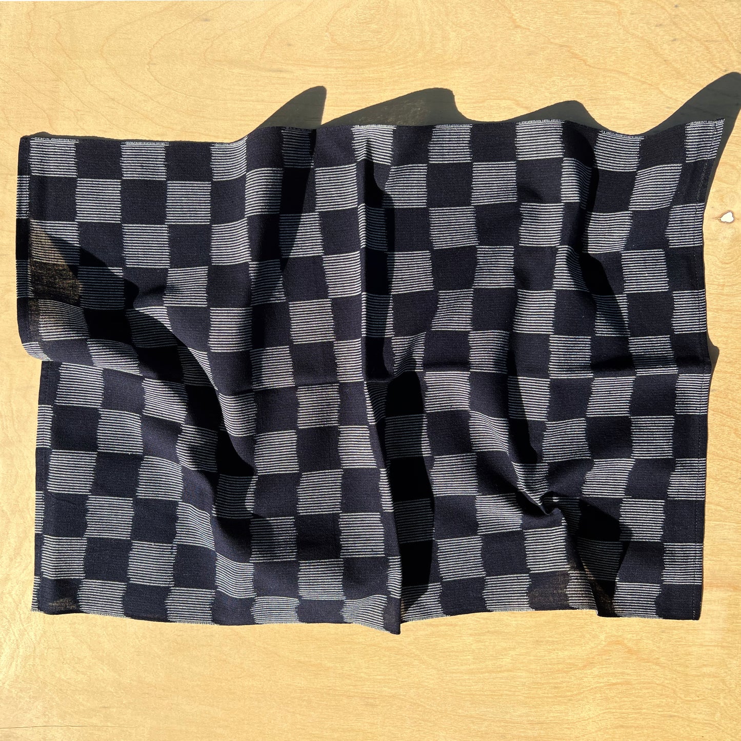 Kasuri Table Napkins, Ichimatsu Navy