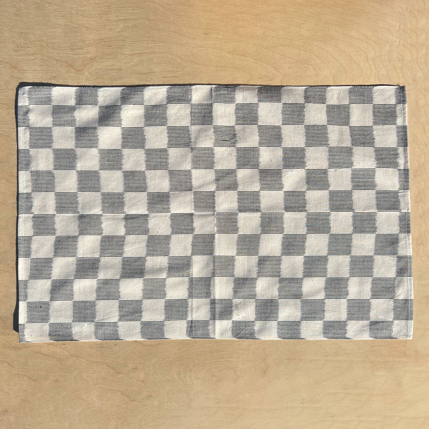 Kasuri Table Napkins, Ichimatsu White