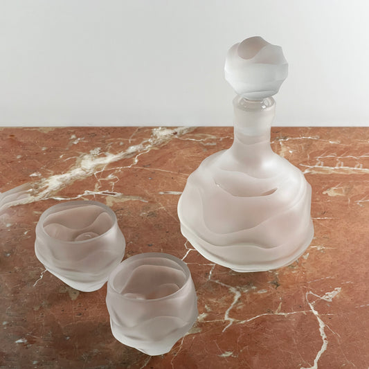 Sakumon Wavy Decanter and Tumbler Set