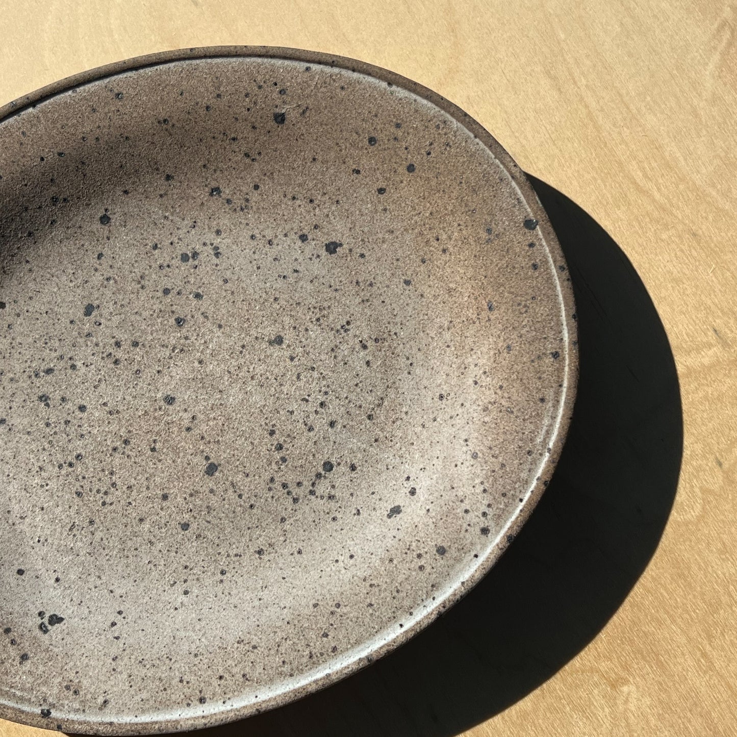 Grey Oval Plate 9.4"
