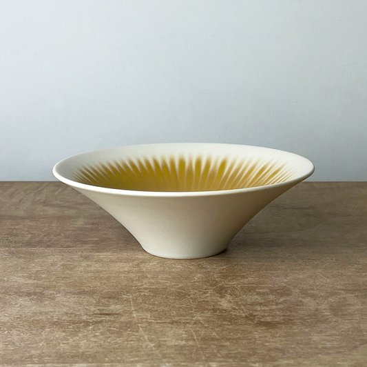Asagao Bowl 7”, Yellow Wash