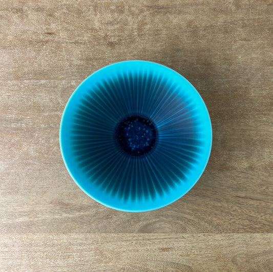 Asagao Bowl 7”, Indigo Wash Turkish Blue