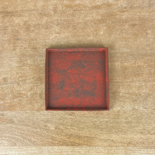 Red Square Plate 5.5"