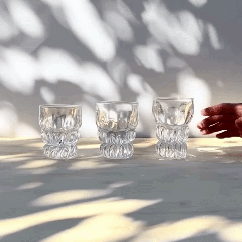 Fluted Drinking Glass
